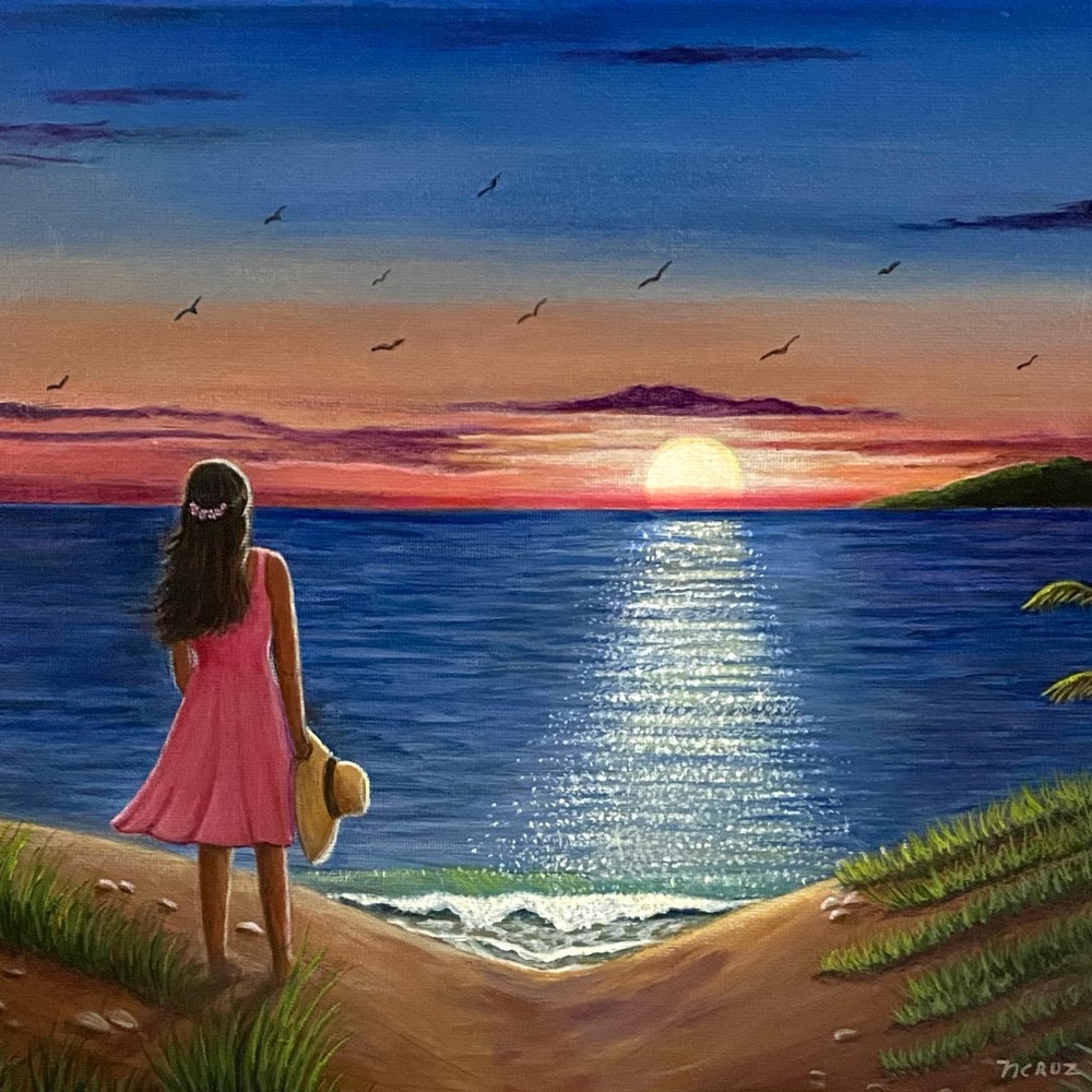 Hand Crafted Art Print “Whispering Sunset”